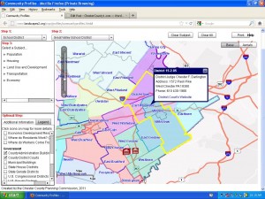 Community_Profiles_Map Community profiles map of the Chester County Planning Commision.
